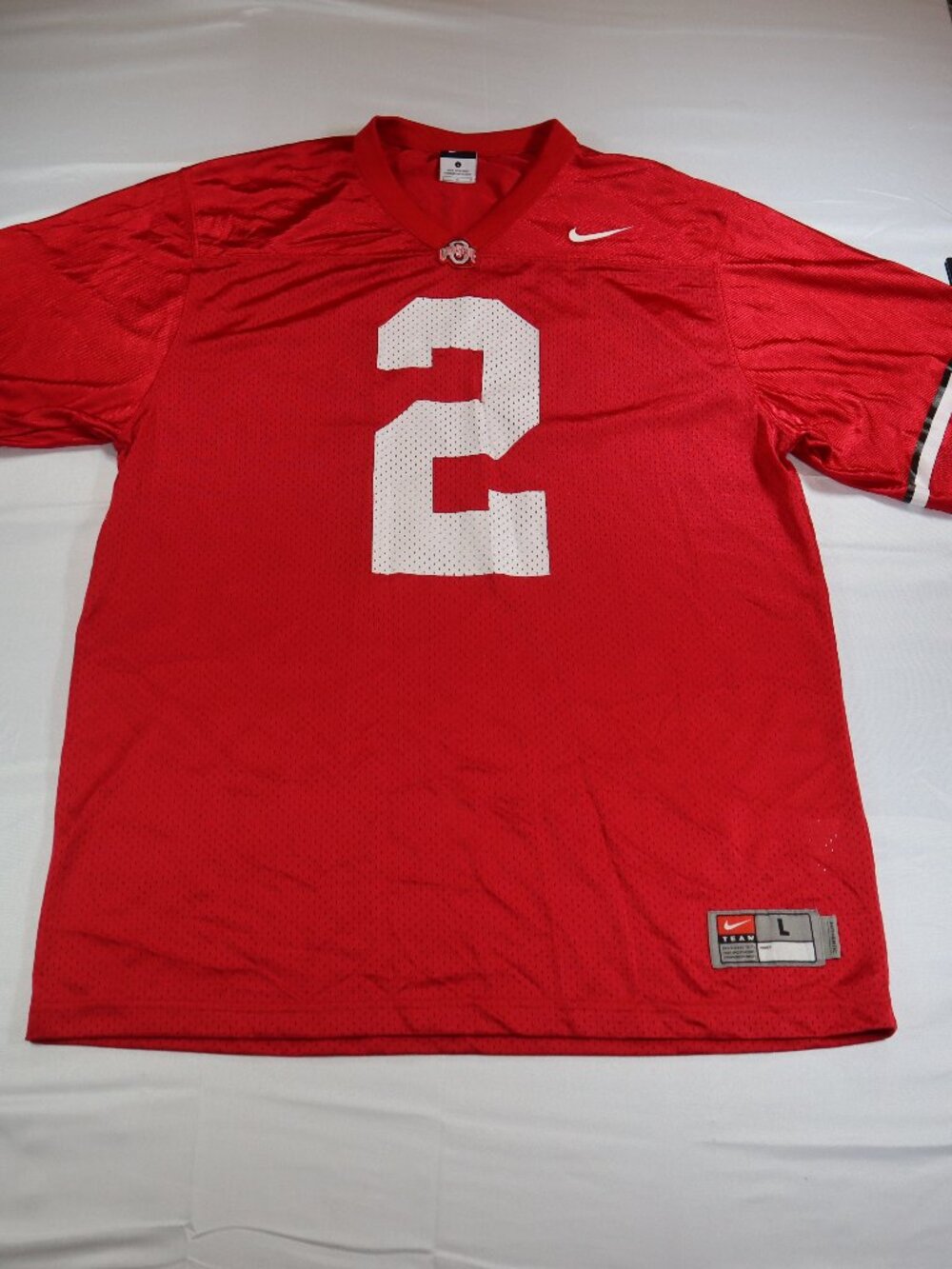 Nike Ohio State Buckeyes Jersey #2 Mens Large Scarlet Red NCAA Football Vintage